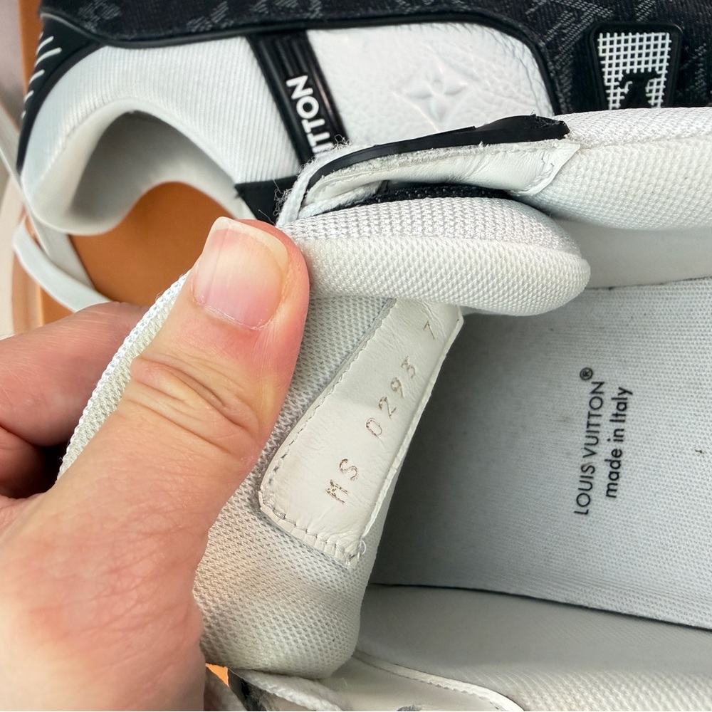 Louis Vuitton Monogram Black and White Sneakers - Picture 9 of 16